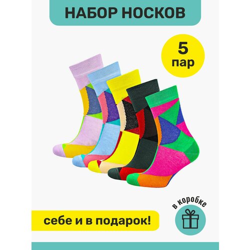 фото Носки big bang socks, 5 пар, размер 35-39, мультиколор