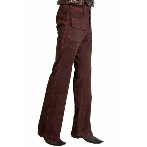 коричневые бесшовные брюки клеш bershka Брюки клеш Театр Имперских Зрелищ, размер 46, коричневый