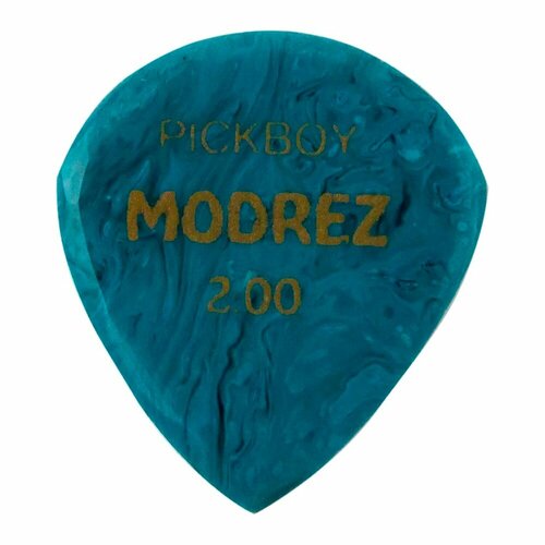 медиатор для гитары нейлон серый pickboy pro pick hi modulous pb77p060 1 шт 0 6 мм Медиатор для гитары Pickboy Modrez Pick PBMDZTQP200, разноцветный, 2 мм, 1 шт