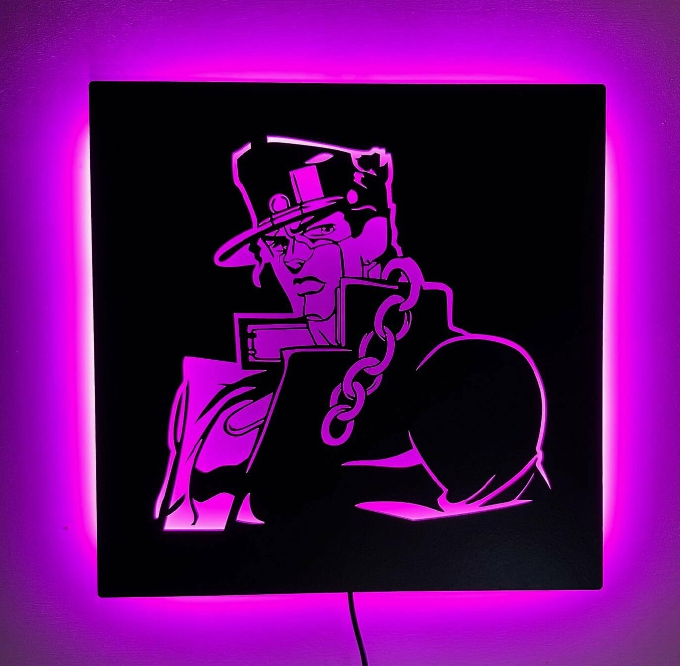 Настенный светильник Джотаро из аниме/ JoJos Bizarre Adventure