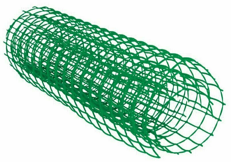 Сетка для плетистых роз пластиковая (ячейка 90х100мм) рулон 1х5м (зеленый)