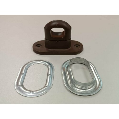 Скоба поворотная пластиковая 1953 мм Люверс овальный 4222 мм цинк набор 40 штук 3560₽