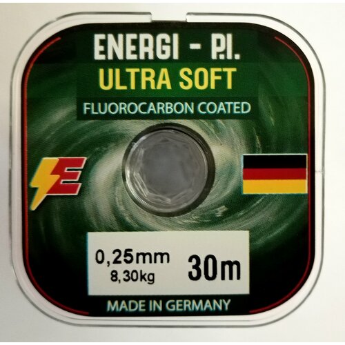 фото Леска рыболовная, монофильная ultra soft fluorocarbon coated, 30 м; 0.25 мм energi-p. i. energyextra
