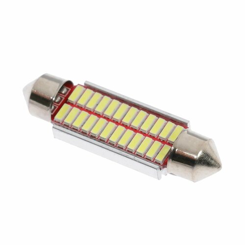 Автолампа светодиодная, C5W, 12 В, 22 SMD, 41 мм, свет белый