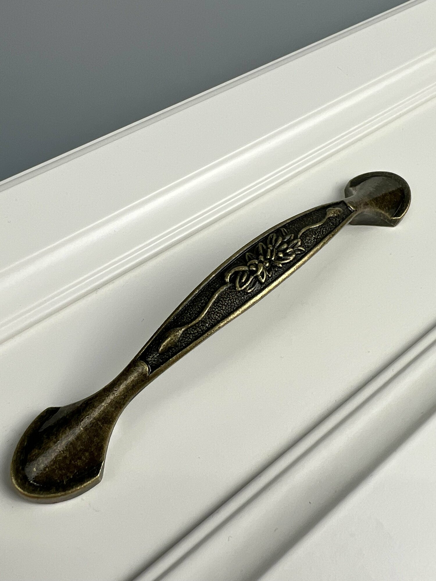 фото Ручка скоба 06 BА 128 мм BRANTE бронза, ручка для шкафа, кухонной мебели, мебельная фурнитура