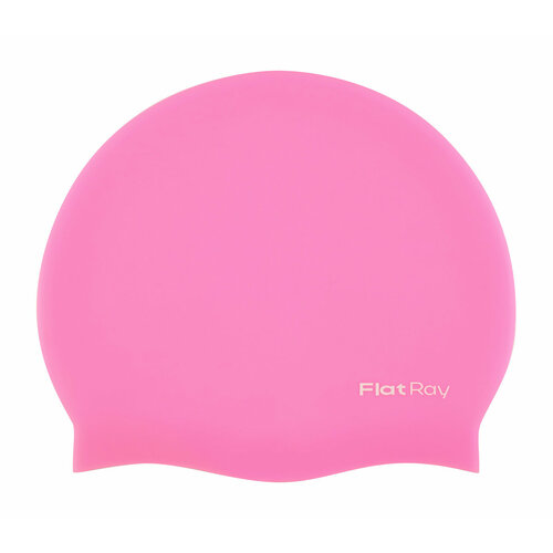 фото Шапочка для павания силиконовая flat ray silicone swim cap (розовый)