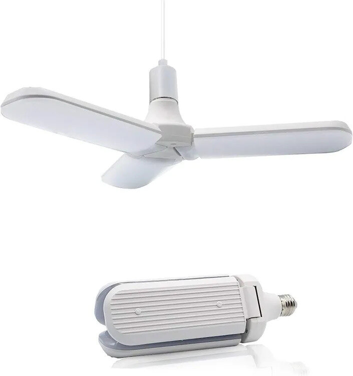 фото Лампа-лепесток, светодиодная, цоколь E27, складная