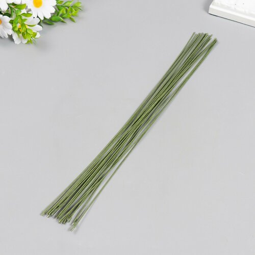 Проволока для творчества Зеленая набор 20 шт 12 мм 36 см 396₽