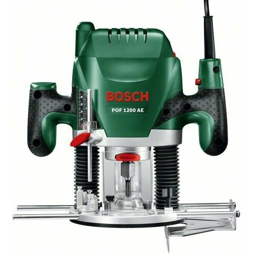 Вертикальный фрезер BOSCH POF 1200 AE 060326A100, 1200 Вт зеленый выключатель фрезера bosch pof 1200 ae type 3603b6a001