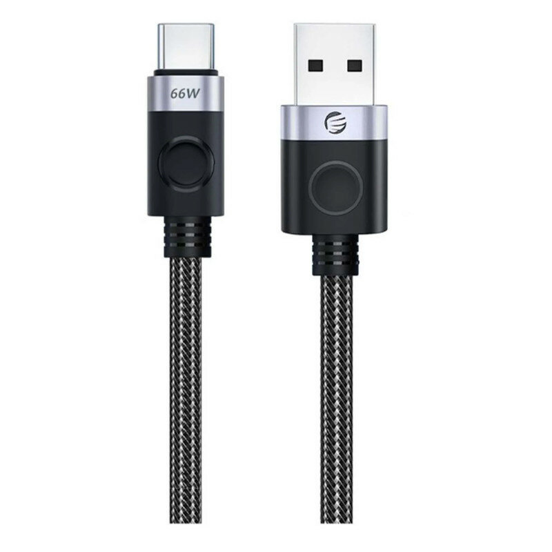 USB-Кабель, USB-A 3.0 - Type-C PD 66 Вт, 1 м, Orico A2C, черный/серебристый [ORICO-A2C-10-BK-BP] - фотография № 7