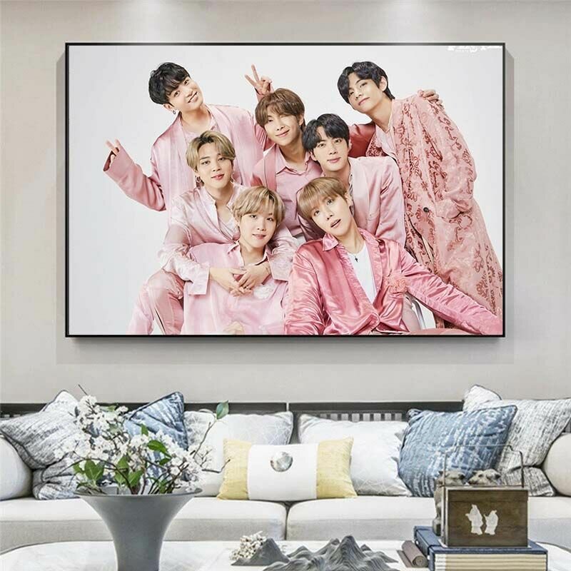 Картина на стену корейская группа BTS для интерьера BTS_15_40x70