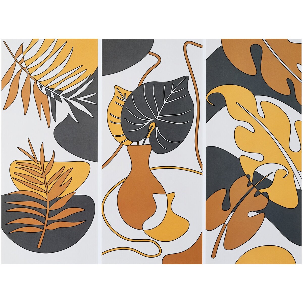 Картина цветным песком ТРИ совы "Осеннее настроение", 30х40 см, картонный пакет с европодвесом (ФП_47870)
