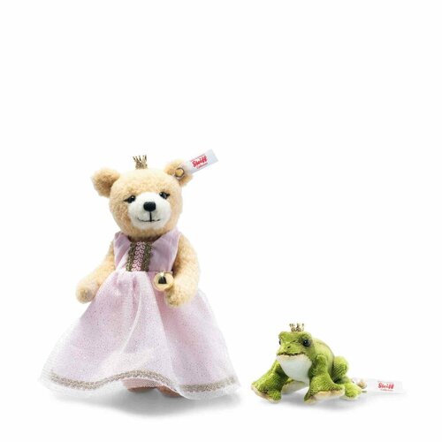 фото Мягкая игрушка steiff fairy tale world frog prince set ( штайф набор сказочный мир принц - лягушка, 15 см) steiff / штайф