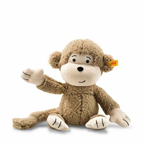 фото Мягкая игрушка steiff soft cuddly friends brownie monkey (штайф мягкие приятные друзья обезьянка брауни 30 см)