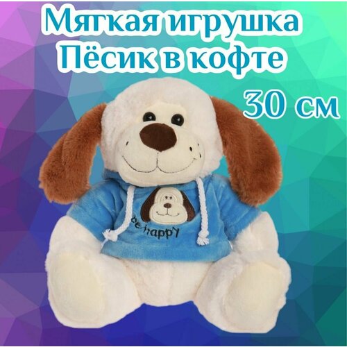 Мягкая игрушка Пёсик в кофте/30 см