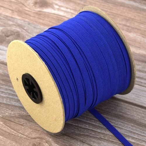Резинка для шитья, ширина 6,6 мм, цвет синий, 100 метров резинка для шитья ширина 6 6 мм цвет темно красный 100 метров