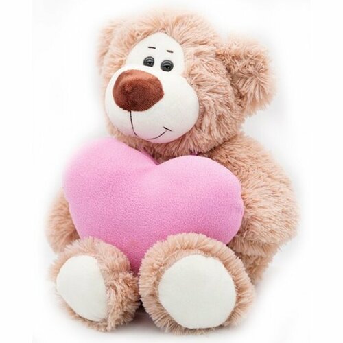 Мягкая игрушка Unaky Soft Toy Медведь Двейн, с розовым сердцем, 32 см (0924232S-48) мягкая игрушка бабушка гусынярассказывает 3 сказки 32 см