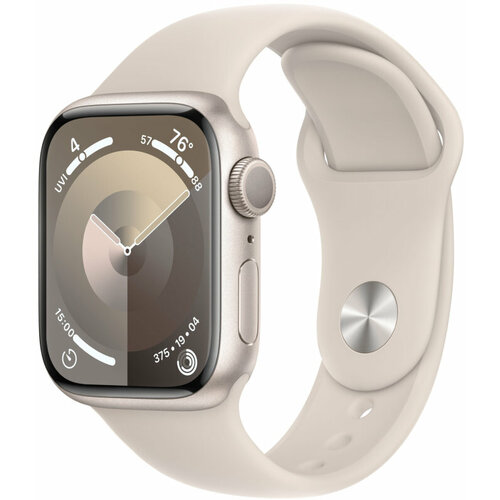 Apple Умные часы Apple Watch Series 9 41 мм Aluminium Case (Сияющая звезда)