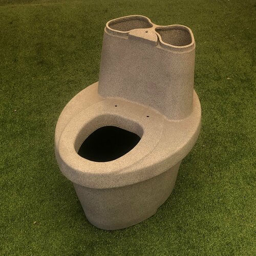 Туалет для дачи торфяной биотуалет Росток Комфорт, ЭкоПром цвет Белый гранит