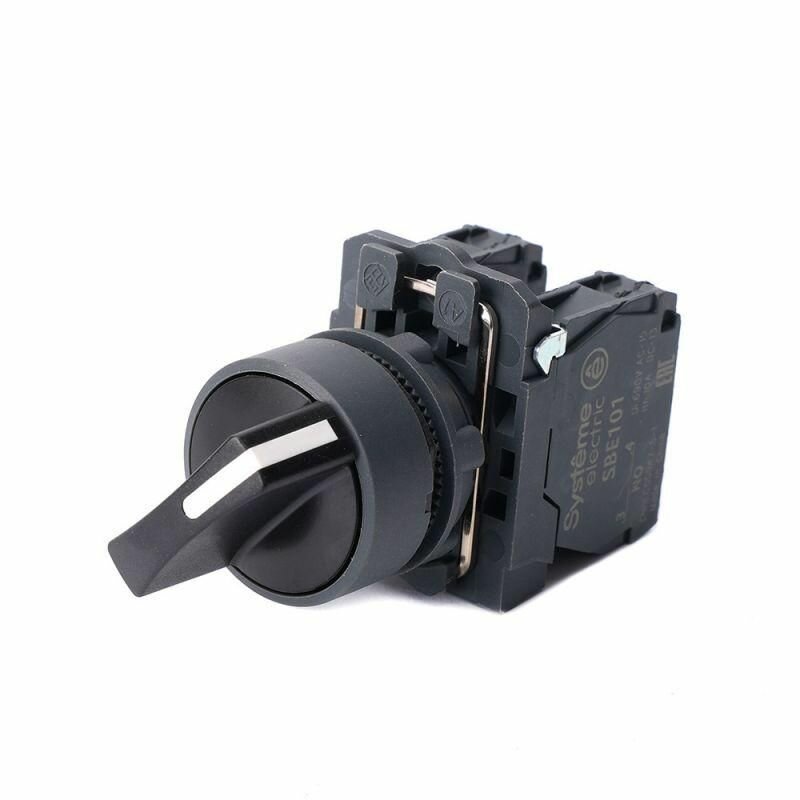 фото Переключатель модульный SB5 в сборе 22мм 3поз. с фиксацией 2НО SE SB5AD33