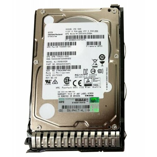 Жесткий диск HP HDEAG02CAA51 300Gb 15000 SAS 25 HDD 2549000₽