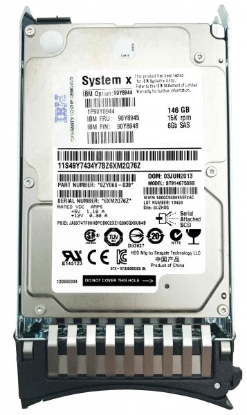 Жесткий диск IBM 90Y8944 146Gb 15000 SAS 2,5" HDD