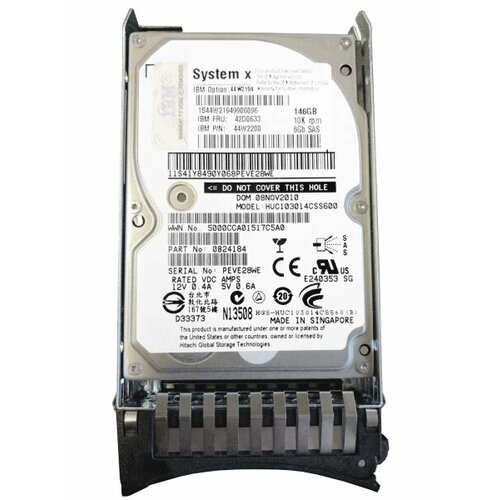 Жесткий диск IBM 44W2200 146Gb 10000 SAS 25 HDD 1247000₽