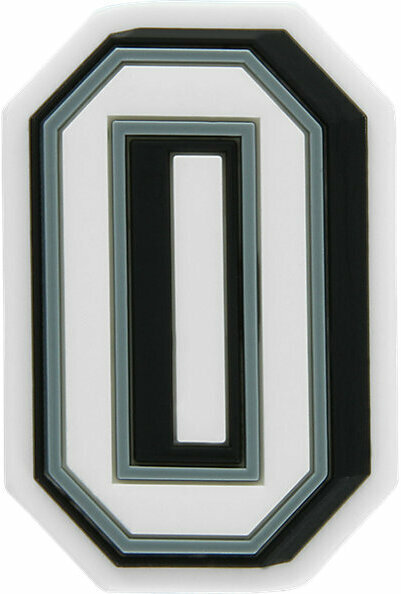 Джибитс Crocs Jibbitz Jibbitz B&W Number 0 Унисекс 10006958 onesize — фото 1