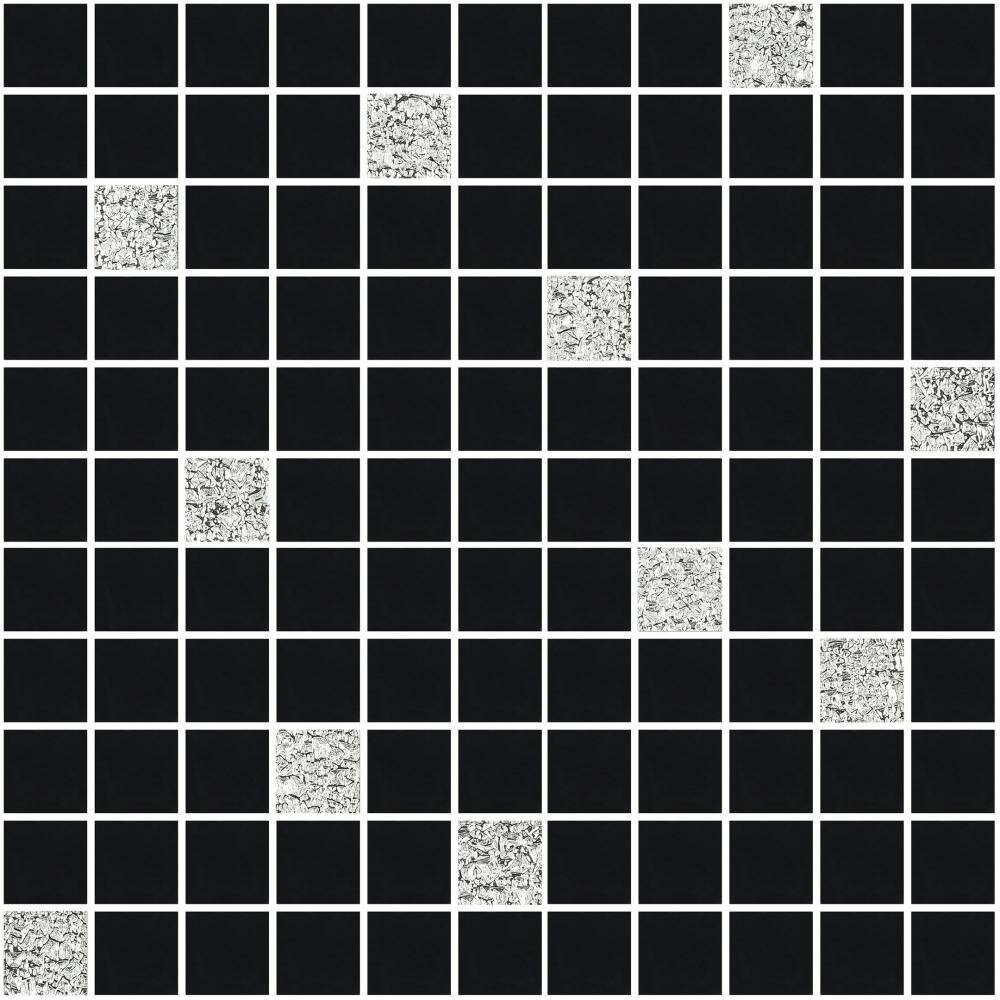 фото Мозаика Дом стекольных технологий серебро 01 зеркальная 300х300х4 мм квадрат