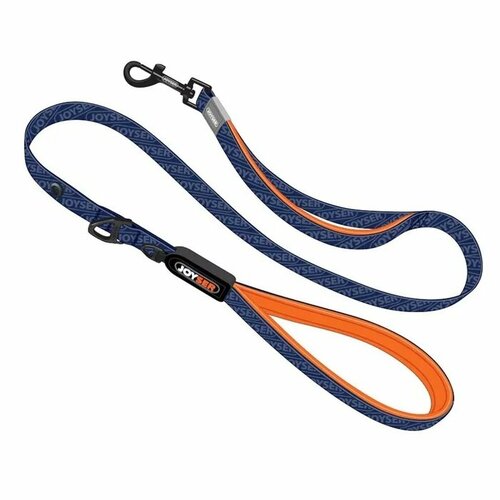 Поводок для собак Joyser Walk Base Leash M, синий с оранжевым