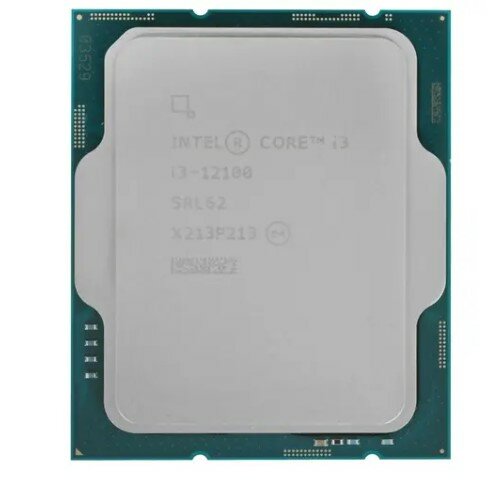 Процессор Intel Core i3-12100, 3.3ГГц, (Turbo 4.3ГГц), 4-ядерный, 12МБ, LGA1700, OEM