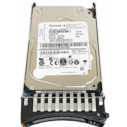 Жесткий диск IBM 43W7547 73Gb 15000 SAS 2,5 HDD жесткий диск ibm 43w7547 73gb 15000 sas 2 5 hdd