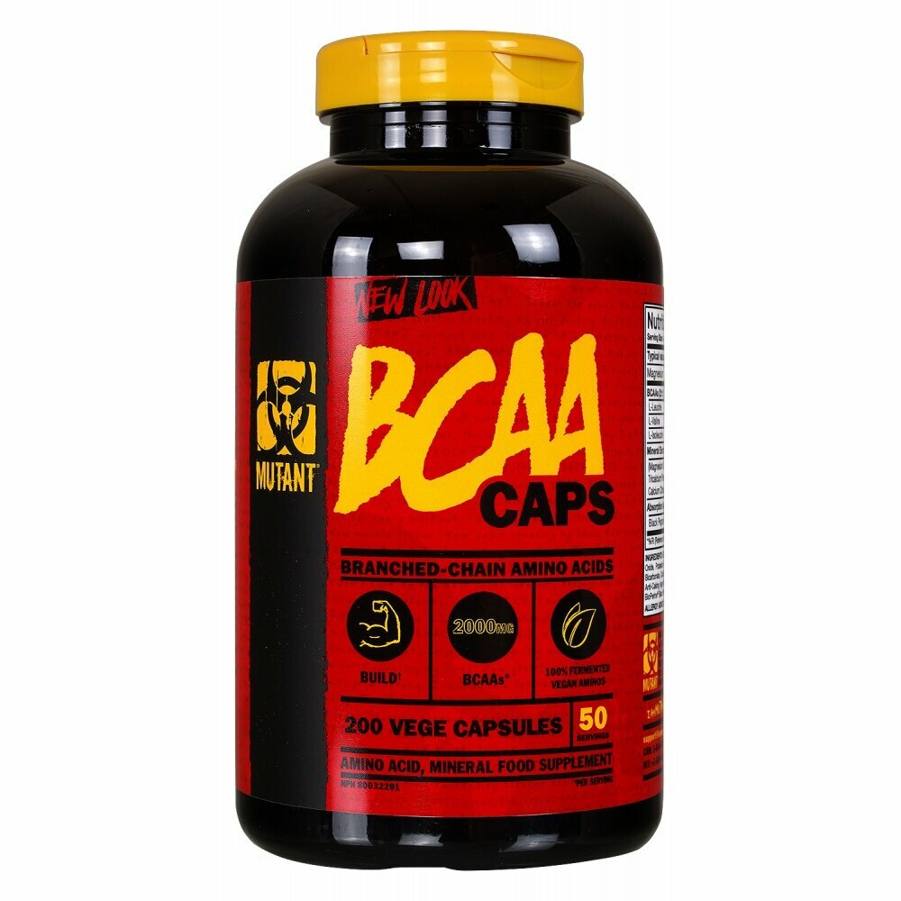 Аминокислоты BCAA Mutant BCAA Caps 200 капсул вегетарианских