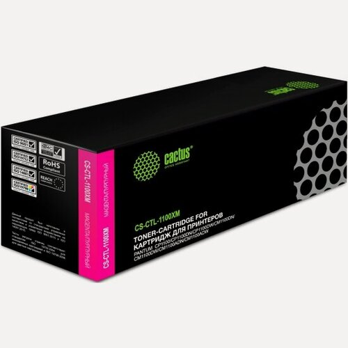 Изображение товара Картридж лазерный Cactus CS-CTL-1100XM пурпурный (2300стр.) для Pantum CP1100/CP1100DW/CM1100DN/CM11