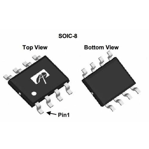 микросхема irfml8244trpbf n channel mosfet 25v 5 8a sot23 sot346 Микросхема AO4914 N-Channel MOSFET 30V 8A SO-8