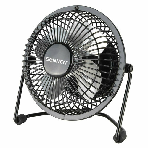 Вентилятор настольный USB SONNEN FT10-B37А d10 см 25 Вт металл черный 455733 455733 93900₽
