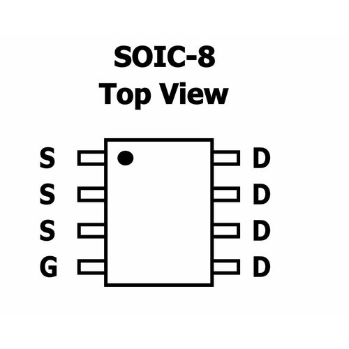 Микросхема AO4449 P-Channel MOSFET 30V 7A SO-8 50pcs lot ao3407 a79t mosfet a79t mosft p ch 30v 3 6a 64mohm sot23 sot 23 smd new and original ic chipset mosfet mosft