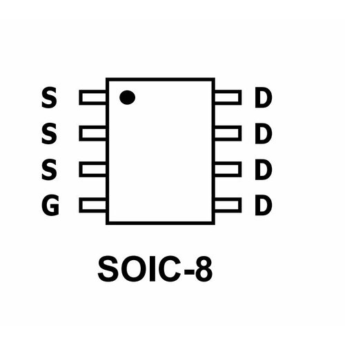 Микросхема AO4446 N-Channel MOSFET 30V 15A SO-8