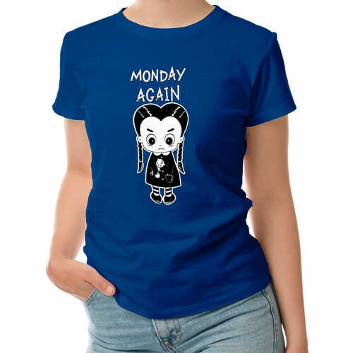 фото Футболка roly, размер l, синий