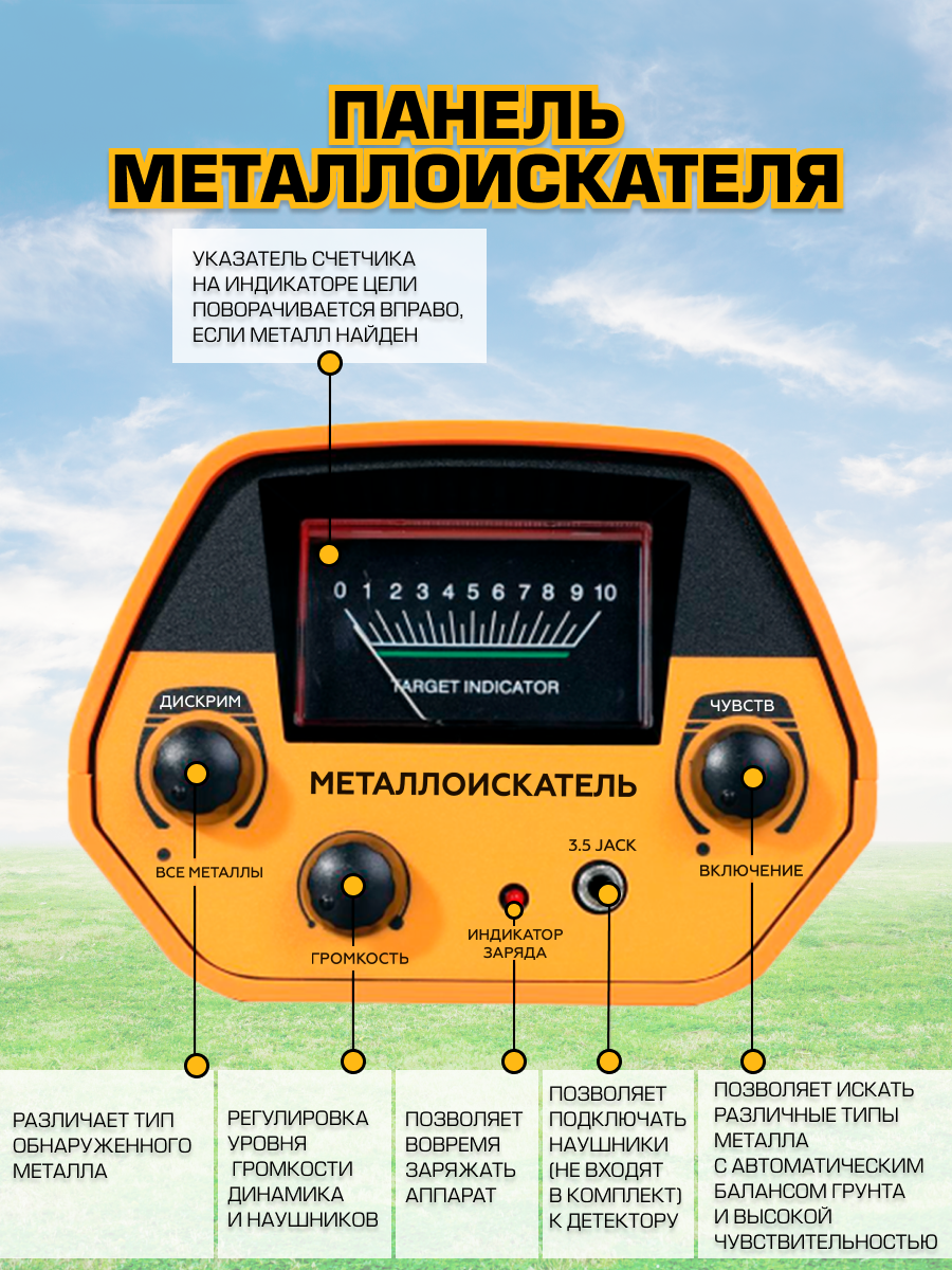 Металлоискатель MD 4030 30001 - фотография № 3