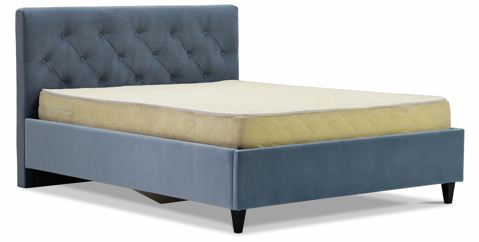 Кровать Селина 140х200, с подъемным механизмом, Confetti blue stone