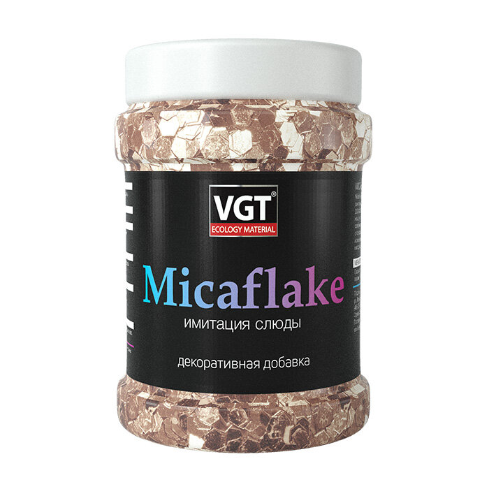 Добавка декоративная с имитацией слюды VGT Micaflake (004кг) золотистый 2000 мкм