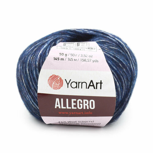 Упаковка 10 штук Пряжа YarnArt 'Allegro' 50гр 145м (13% шерсть, 41% полиамид, 46% акрил) (721 джинсовый меланж)