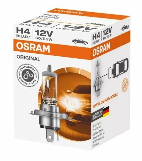 Лампа H4 12V 60/55W P43t OSRAM Original Line 64193