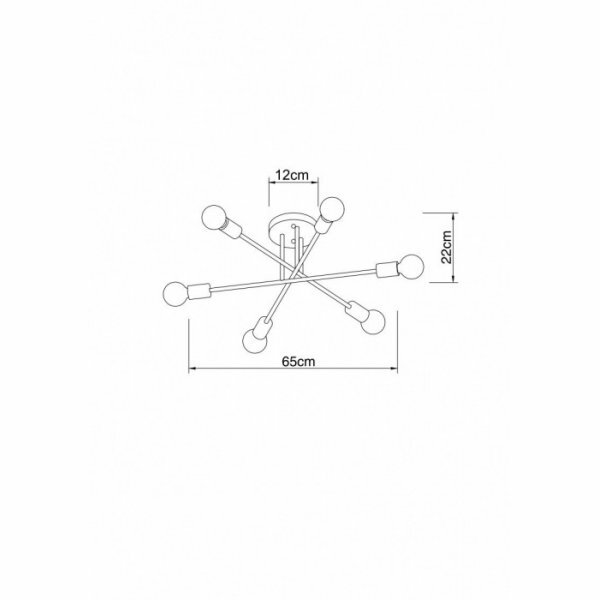 Люстра Arte Lamp ALASTOR A5435PL-6WH - фото №6