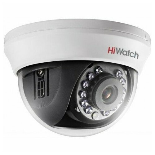 Камера видеонаблюдения аналоговая HiWatch DS-T591(C) (2.8 mm) 2.8-2.8мм HD-CVI HD-TVI цветная корп: белый