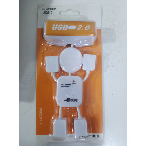 USB HUB 4 порта JC512 (White) A938