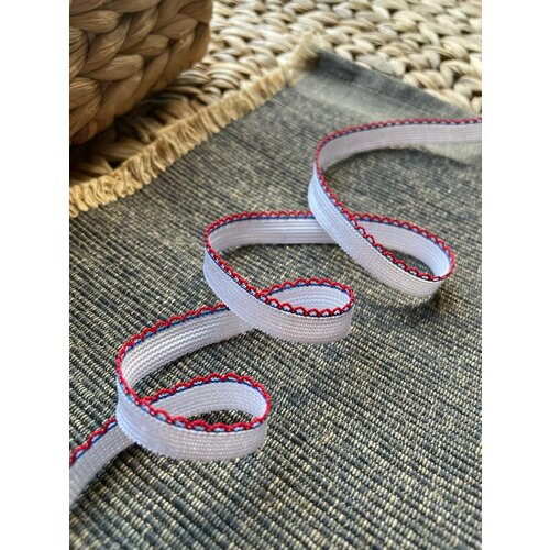 Резинка бельевая с фестонами красная