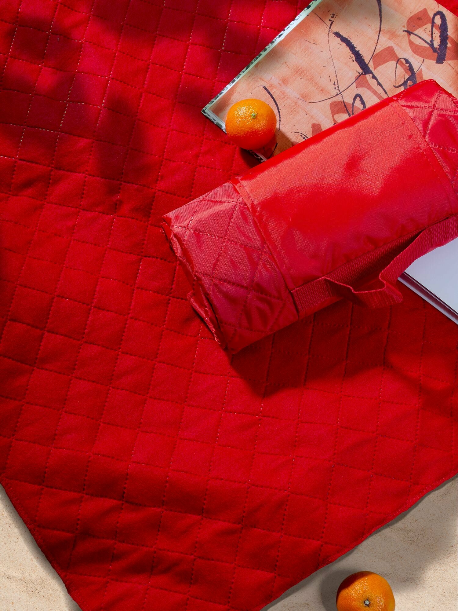 Плед для пикника Comfy, красный - фотография № 5