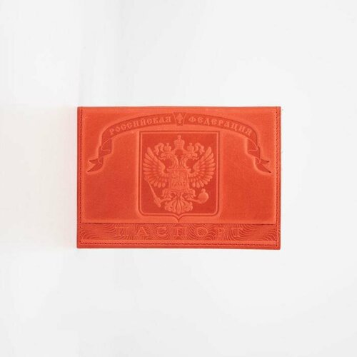 Обложка для паспорта , красный обложка для паспорта герб цвет красный
